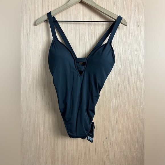 Seafolly Shine On Deep V Maillot One Piece, Size 12 (v) - Picture 3 of 13